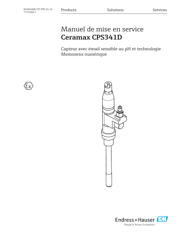 Endres+Hauser Ceramax CPS341D Mode d'emploi | Fixfr