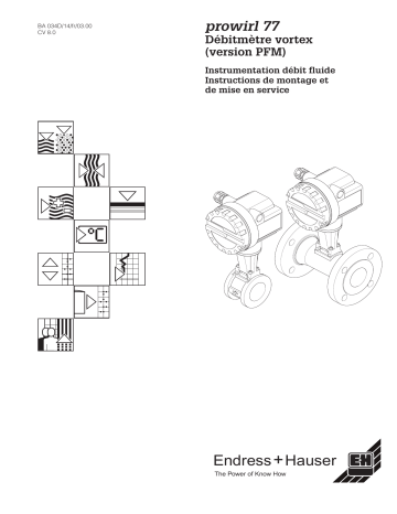 Endres+Hauser Prowirl 77 (PFM) Mode d'emploi | Fixfr