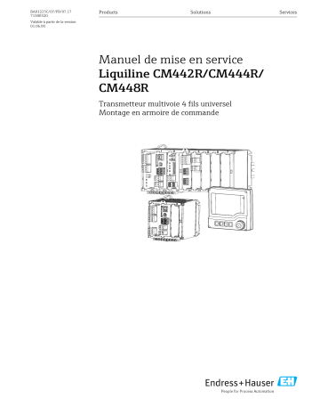 Endres+Hauser Liquiline CM442R/CM444R/CM448R Mode d'emploi | Fixfr