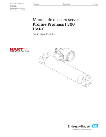 Endres+Hauser Proline Promass I 300 Mode d'emploi | Fixfr