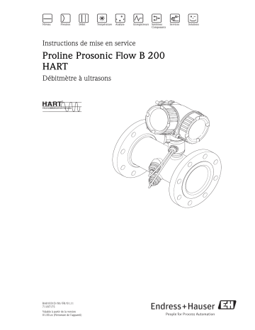 Endres+Hauser Proline Prosonic Flow B 200 HART Mode d'emploi | Fixfr