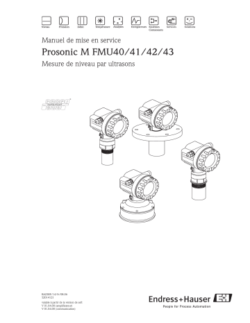 Endres+Hauser Prosonic M FMU40/41/42/43/44 Mode d'emploi | Fixfr