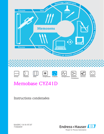 Endres+Hauser Memobase CYZ41D Manuel utilisateur | Fixfr