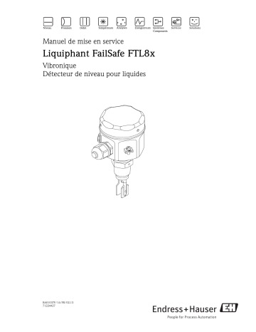 Endres+Hauser Liquiphant FailSafe FTL80, FTL81, FTL85 Mode d'emploi | Fixfr