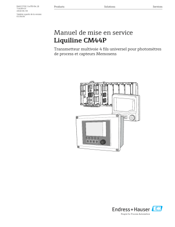 Endres+Hauser Liquiline CM44P Mode d'emploi | Fixfr