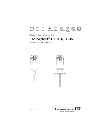 Endres+Hauser Temperature switch Thermophant T TTR31, TTR35 Mode d'emploi | Fixfr