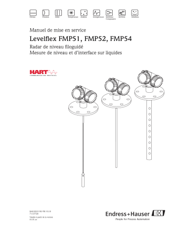 Endres+Hauser Levelflex FMP51, FMP52, FMP54 HART Mode d'emploi | Fixfr