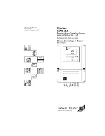 Endres+Hauser liquisys COM 252 Transmitter for Dissolved Oxygen Mode d'emploi | Fixfr