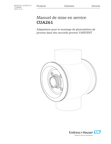 Endres+Hauser CUA261 Mode d'emploi | Fixfr