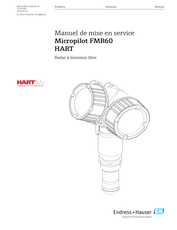 Endres+Hauser Micropilot FMR60 HART Mode d'emploi | Fixfr