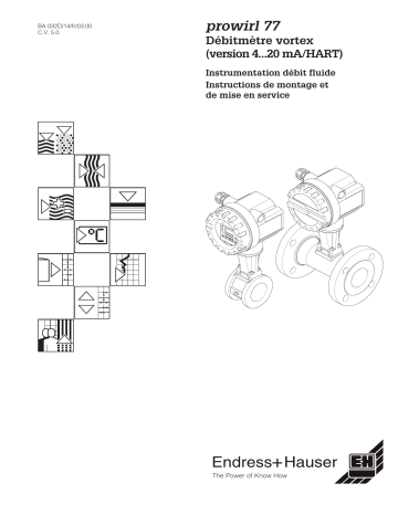 Endres+Hauser Prowirl 77 (HART) Mode d'emploi | Fixfr