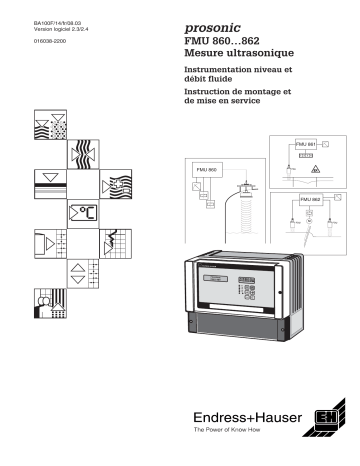 Endres+Hauser Prosonic FMU860/861/862 Mode d'emploi | Fixfr