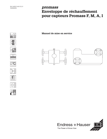 Endres+Hauser Promass Heating jacket Mode d'emploi | Fixfr