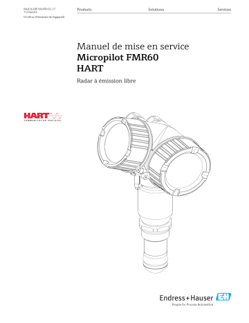 Endres+Hauser Micropilot FMR60 HART Mode d'emploi | Fixfr