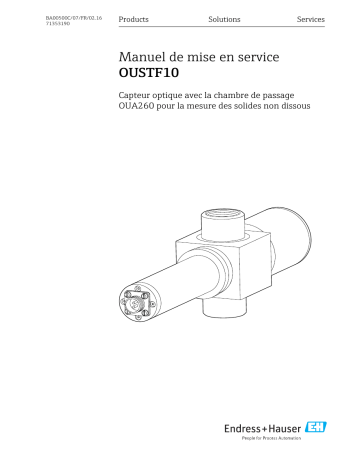 Endres+Hauser OUSTF10 Mode d'emploi | Fixfr