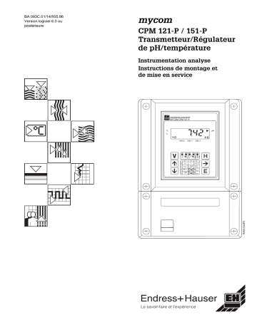 Endres+Hauser mycom CPM 151 - P pH / temperature transmitter / controller Mode d'emploi | Fixfr