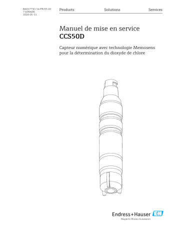 Endres+Hauser CCS50D Mode d'emploi | Fixfr