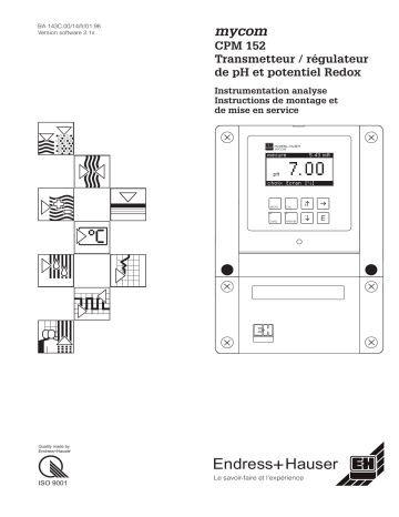 Endres+Hauser CPM 152 Mode d'emploi | Fixfr