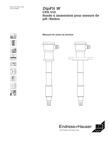 Endres+Hauser CPA 510 Mode d'emploi | Fixfr