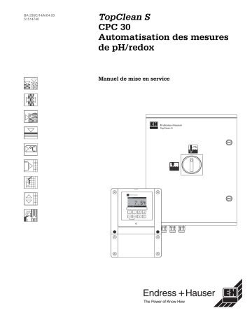 Endres+Hauser Topclean S CPC30 Mode d'emploi | Fixfr