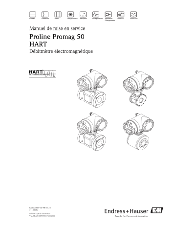 Endres+Hauser Proline Promag 50 HART Mode d'emploi | Fixfr