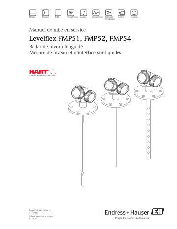 Endres+Hauser Levelflex FMP51, FMP52, FMP54 HART Mode d'emploi | Fixfr