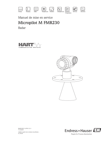 Endres+Hauser Micropilot M FMR230 HART Mode d'emploi | Fixfr