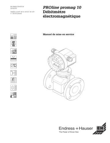 Endres+Hauser Proline Promag 10 HART Mode d'emploi | Fixfr