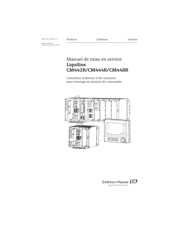 Endres+Hauser Liquiline CM442R/CM444R/CM448R Mode d'emploi | Fixfr