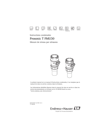 Endres+Hauser Prosonic T FMU30 Brief Manuel utilisateur | Fixfr