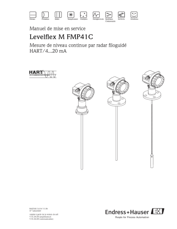 Endres+Hauser Levelflex M FMP41C HART Mode d'emploi | Fixfr