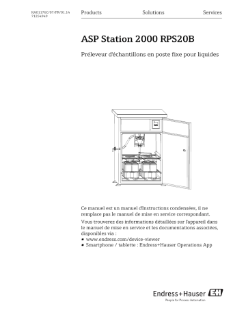 Endres+Hauser ASP Station 2000 RPS20B Brief Manuel utilisateur | Fixfr