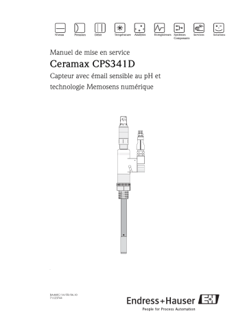 Endres+Hauser Ceramax CPS341D Mode d'emploi | Fixfr