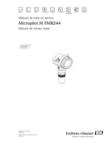 Endres+Hauser Micropilot M FMR244PROFIBUS PA Mode d'emploi | Fixfr