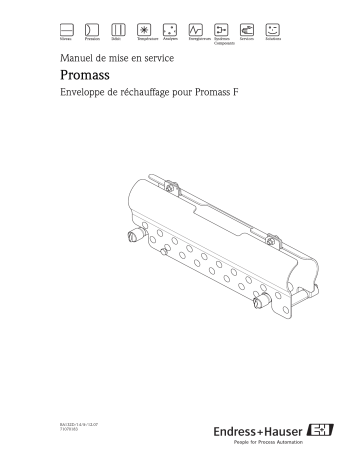 Endres+Hauser Proline Promass F Heating jacket Mode d'emploi | Fixfr