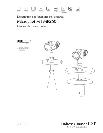 Endres+Hauser Micropilot M FMR240, 244, 245, 250 HART, PROFIBUS PA, FOUNDATION Fieldbus Mode d'emploi | Fixfr