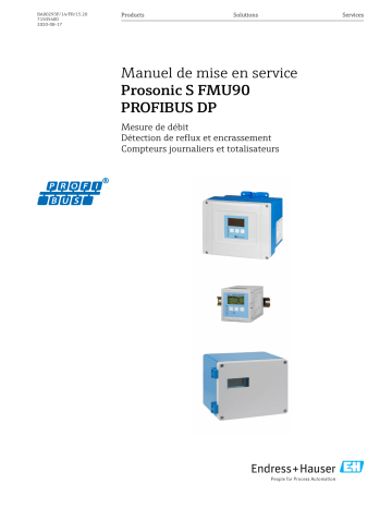 Endres+Hauser Prosonic S FMU90 PROFIBUS DP Mode d'emploi | Fixfr