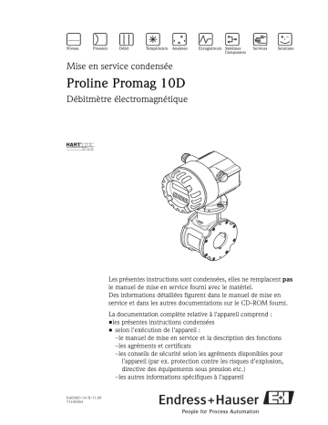 Endres+Hauser Proline Promag 10D Brief Manuel utilisateur | Fixfr