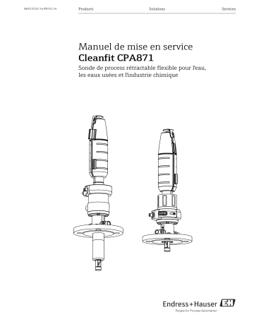 Endres+Hauser Cleanfit CPA871 Mode d'emploi | Fixfr