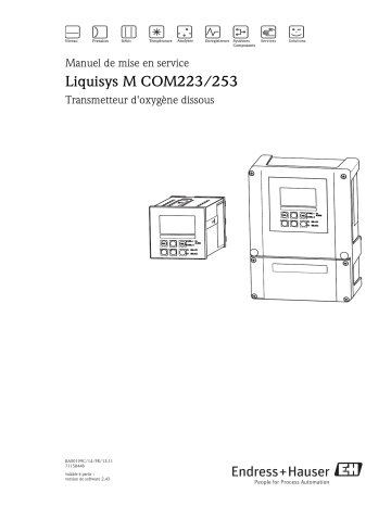 Endres+Hauser Liquisys M COM223/253 Mode d'emploi | Fixfr