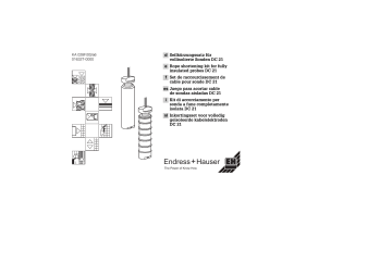 Endres+Hauser Multicap DC 21 Manuel utilisateur | Fixfr