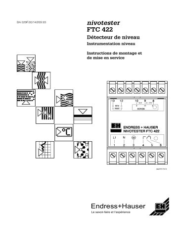 Endres+Hauser Nivotester FTC 422 Mode d'emploi | Fixfr