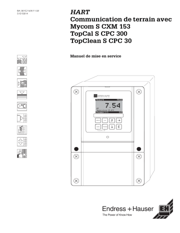 Endres+Hauser Mycom S CXM 153 HART Mode d'emploi | Fixfr