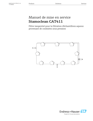 Endres+Hauser Stamoclean CAT411 Mode d'emploi | Fixfr