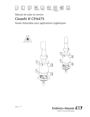 Endres+Hauser Cleanfit H CPA475 Mode d'emploi | Fixfr