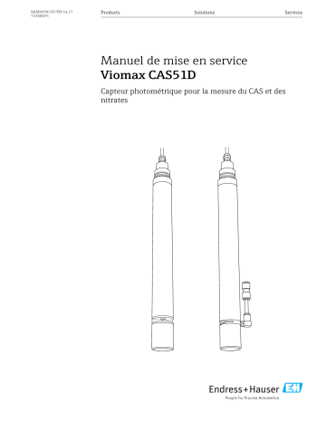 Endres+Hauser Viomax CAS51D Mode d'emploi | Fixfr