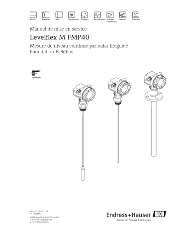 Endres+Hauser Levelflex M FMP40 FOUNDATION Fieldbus Mode d'emploi | Fixfr