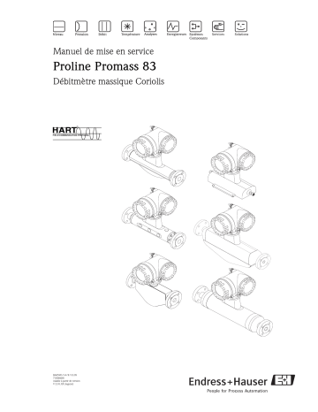 Endres+Hauser Proline Promass 83 HART Mode d'emploi | Fixfr