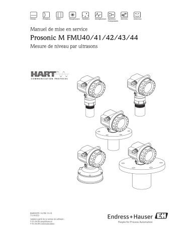 Endres+Hauser Prosonic M FMU40/41/42/43/44 Mode d'emploi | Fixfr