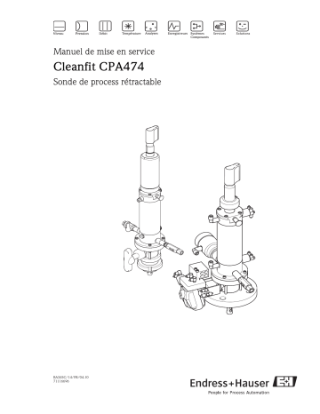 Endres+Hauser Cleanfit CPA474 Mode d'emploi | Fixfr